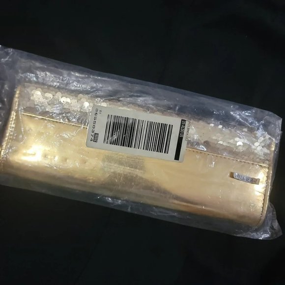 ALDO Gold Sequined Clutch - NWT - Picture 4 of 6